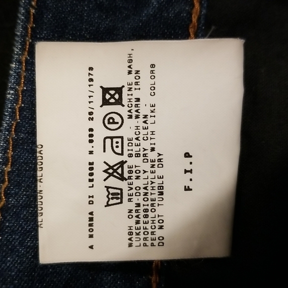 DOLCE & GABANNA Black Label Button Fly Straight Leg Jeans 36 Mens - Picture 13 of 13